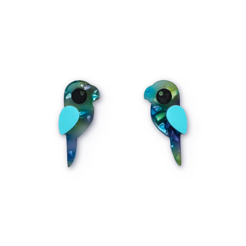 BINKABU party parrot earrings