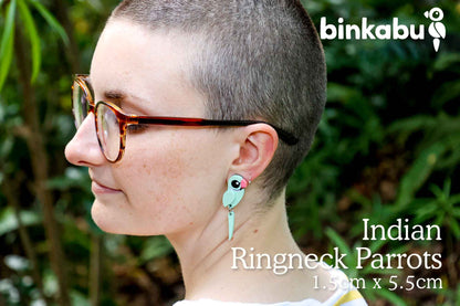 BINKABU indian ringneck earrings