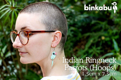 BINKABU indian ringneck earrings